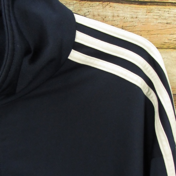 Adidas Navy/White Front Zip Jacket XL - Picture 4 of 15